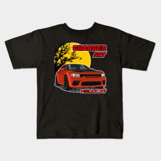 Charger SRT Hellcat Kids T-Shirt